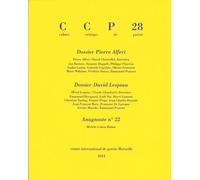 Cahier critique de poésie: Dossiers Pierre Alferi - David Lespiau