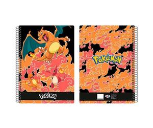 Cahier - CYPBRANDS - Charmander - 80 feuilles - A4 - Papier quadrillé 4 mm