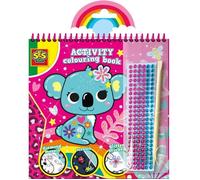Ses Creative Cahier Dactivités De Coloriage Avec Des Diamants 3 En 1