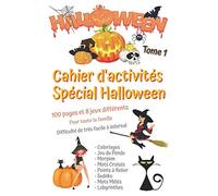 Cahier d’activités Halloween | 8 Jeux différents | 100 pages | Tome 1
