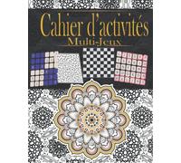 Cahier d’activités séniors: multijeux Grand format de mémoire et de logique pour sénior et adults (de calculs,de logique et ... mots mêlés,anagrammes..),Gros caractères