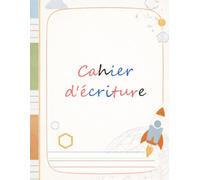 Cahier d’écriture DYS enfant: Cahier vierge à lignage 4 couleurs Ciel-Herbe-Terre-Feu avec espace aéré pour accompagner l’apprentissage de l’écriture à l’école et à la maison