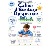 Cahier d’Écriture Dyspraxie Enfants: Gestes et Repères : Exercices progressifs, lignes Seyès, motricité fine, lettres cursives et apprentissage guidé (Méthode douce - Alphabet complet inclus)