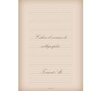 Cahier d’exercices de calligraphie - Format A4