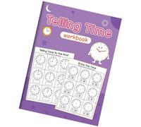 Cahier d ' exercices éducatif pour raconter l ' heure avec 32 pages, cahier d ' exercices de lecture d ' horloge pour d ' âge préscolaire de 3 ans et, livre de temps d ' apprentissage