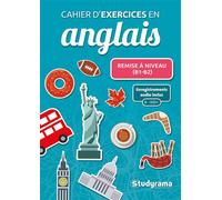 Cahier d’exercices en anglais - Remise à niveau (B1-B2) Enregistrements audio inclus - Pierre Couturier - Studyrama Eds - broché - Méthode de langue