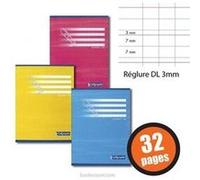 Cahier maternelle - CALLIGRAPHE - DL 7000 - Réglure double ligne 3 mm - 32 pages - 17x22 cm