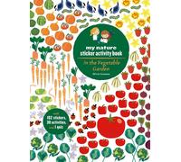 Cahier d'activités avec autocollants ma nature Dans le potager