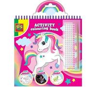 Cahier d'activités de coloriage a paillettes 3 en 1