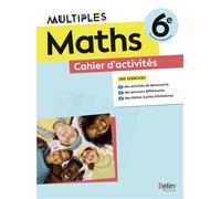 Cahier d'activités Maths 6e Multiples Cahier d'activités élève - Stéphane Robert - Belin Éducation - broché - Scolaire / Universitaire
