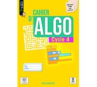 Cahier d'algo Cycle 4 (2021) - Cahier élève