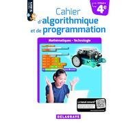 Cahier d'algorithmique et de programmation 4e (2018) - Cahier élève