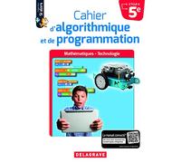 Cahier d'algorithmique et de programmation 5e (2018) - Cahier élève