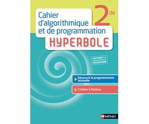 Cahier d'algorithmique et de programmation Hyperbole 2de
