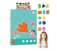Cahier d'apprentissage de géométrie 3D à cordon, avec corde tressée, pour apprendre les formules de volume et de surface. (12-Model)