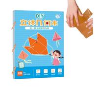 Cahier d'apprentissage de la géométrie pour débutants, avec Corps géométrique, Outil pédagogique pour avec découverte ludique des Formes géométriques et des activités