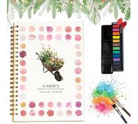 Cahier d'aquarel- Cahier d'aquareldébutants - Coffret peinture facià utiliser - Loisirs créatifs - Pour explorer sa créativité