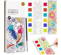 Cahier d'aquarelle - Cahier d'aquarelle pour débutants - Coffret de peinture idéal pour les débutants - Loisirs créatifs - mununo