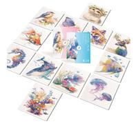 Cahier d'aquarelle - Livre d'aquarelle - Kit de coloriage aquarelle - Carnet d'aquarelle de poche tout - en-un - Loisirs créati