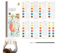 Cahier D'aquarelle | Livre De Peinture De Poche Pour Enfant En Bas Âge,Cahier D'Exercices Artistiques Éducatifs 4-8 Ans Activités Créatives Voyage À La Maison Ou Fêtes