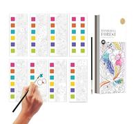 Cahier d'aquarelles - Projets artistiques portables pour petits | Activités éducatives artistiques pour 4 à 8 ans, idéal pour la maison, l'école, les voyages et les fêtes