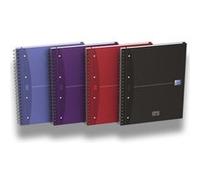 Oxford 100104738 bloc-notes A4 Violet, Bleu, Rouge, Noir