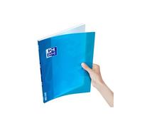 Oxford Cahier Open Flex 43888 – Piqûre – Couverture en polypropylène transparente – Papier vert