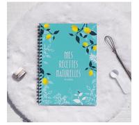 cahier de 60 recettes naturelles à compléter pour les produits cosmétiques et ménagers, A5, spirale
