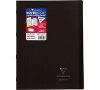 Clairefontaine Cahier agrafé Koverbook Gris A4 21x29,7 cm 96 pages grands carreaux papier 90 g