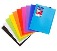 Clairefontaine Cahier agrafé Koverbook 24x32cm 96p. carreaux, couv. polypro (couleur aléatoire)