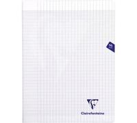 Clairefontaine 393361C Un Cahier Agrafé Mimesys Incolore - 24x32 cm - 96 Pages Grands Carreaux - Papier Blanc 90 g - Couverture Polypro