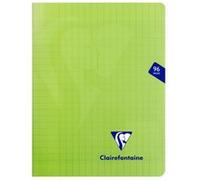 Clairefontaine Cahier agrafé Mimesys 17x22 cm 96 pages grands carreaux Papier blanc 90 g Vert