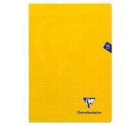 Cahier de 96 pages Seyès Clairefontaine Mimesys 21 x 29,7 cm Jaune Jaune
