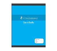 Cahier de brouillon de 96 pages Seyès Conquerant 17 x 22 cm Modèle aléatoire