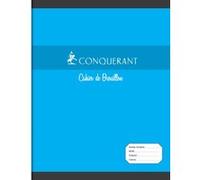 OXFORD CONQUERANT C7 Cahier de brouillon 17x22 cm 96 pages 56g grands carreaux Seyès. Couverture carte