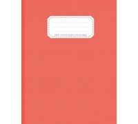 cahier de brouillon petit format 48 pages: 17x22 cm | seyes 3mm 12/12 | Idéal pour écrire en écriture cursive, faire des exercices, des devoirs... | ... de multiplication au dos | couverture rouge