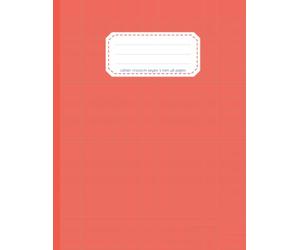 cahier de brouillon petit format 48 pages: 17x22 cm | seyes 3mm 12/12 | Idéal pour écrire en écriture cursive, faire des exercices, des devoirs... | ... de multiplication au dos | couverture rouge