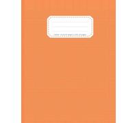 cahier de brouillon petit format 48 pages: dimension 17x22 cm | seyes 3mm 12/12 | Idéal pour écrire en écriture cursive, faire des exercices, des ... de multiplication au dos | couverture orange