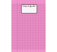 Cahier de Brouillon rose: Grands Carreaux Seyes, Avec table de multiplication derrière, Petit format.