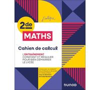 Cahier de calcul en maths Seconde