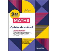 Cahier de calcul en maths Seconde - Colas Bardavid - Dunod - broché - Scolaire / Universitaire