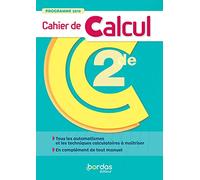Mathématiques 2de Cahier De Calcul