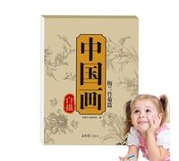 Cahier de calligraphie chinoise avec instructions, calligraphie traditionnelle, matériel didactique pour ateliers culturels et méditation