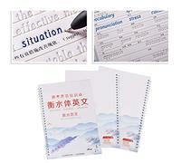 Cahier de calligraphie en anglais, cahier d'écriture réutilisable pour un bel groove anglais, pour les étudiants