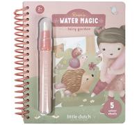 Little Dutch Livre de coloriage Water Magic pour enfants - Livre de coloriage à l'eau - Pour filles à partir de 2 ans - Rose - Fairy Garden