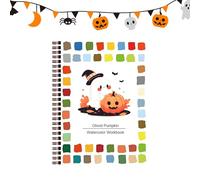 Cahier De Coloriage Aquarelle,Carnet de Peinture Magique Halloween - Jouet d'Activités Créatives Portable pour et Adolescents à Utiliser en Intérieur Extérieur Salle de Classe ou Cours