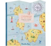 Cahier de coloriage avec 195 stickers L'explorateur