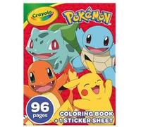 CRAYOLA - ALBUM DE COLORIAGE POKÉMON AVEC STICKERS, 32 PAGES AMUSANTES