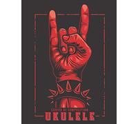 Cahier de Composition Ukulele: Cahier de musique ukulele grand format avec tablatures, diagrammes d’accord et lignes de paroles pour composer vos chansons | 8,5 " x 11", 110 pages
