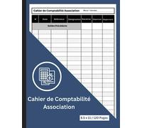 Cahier de Comptabilité Association: Livre de compte Association , Pour Enregistrer les Recettes et Dépenses